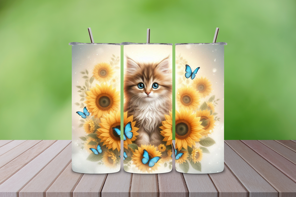 Sunflower Kitten