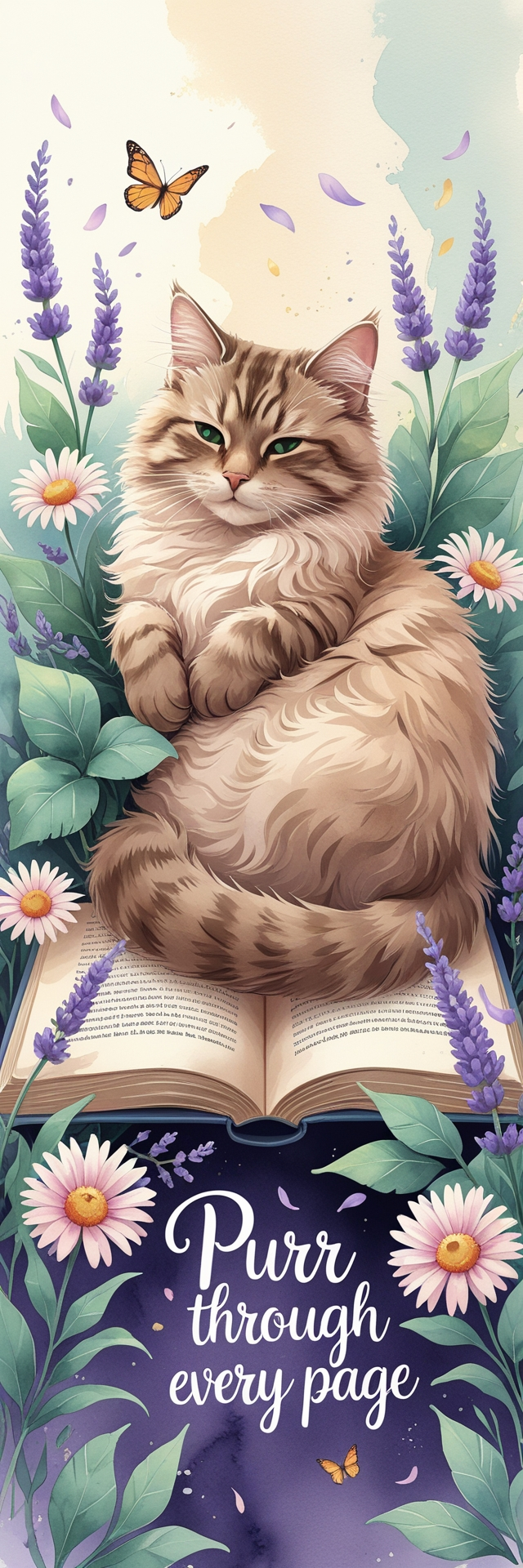 Cat Bookmark Design 1