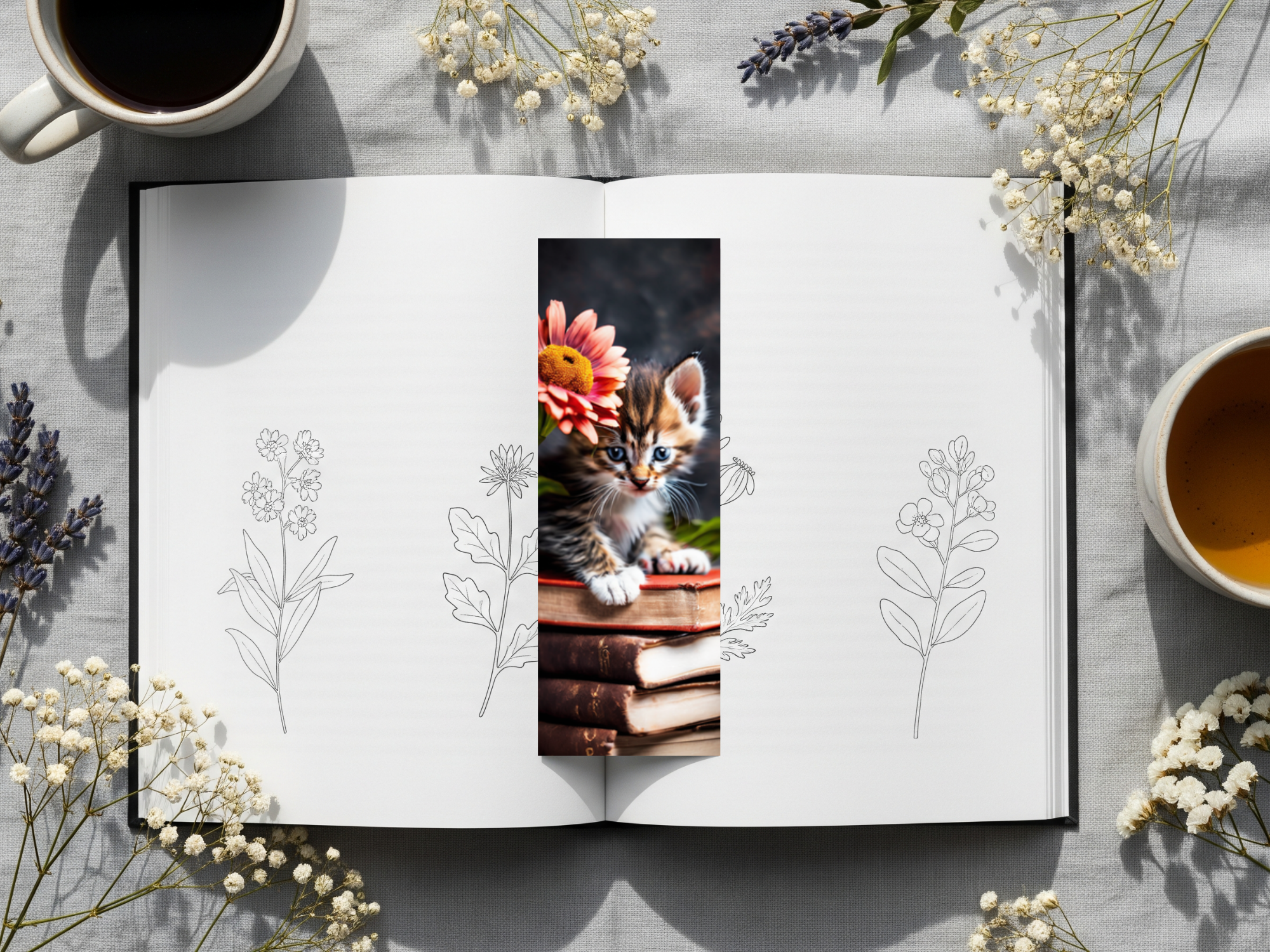 Cat Bookmark Design 11