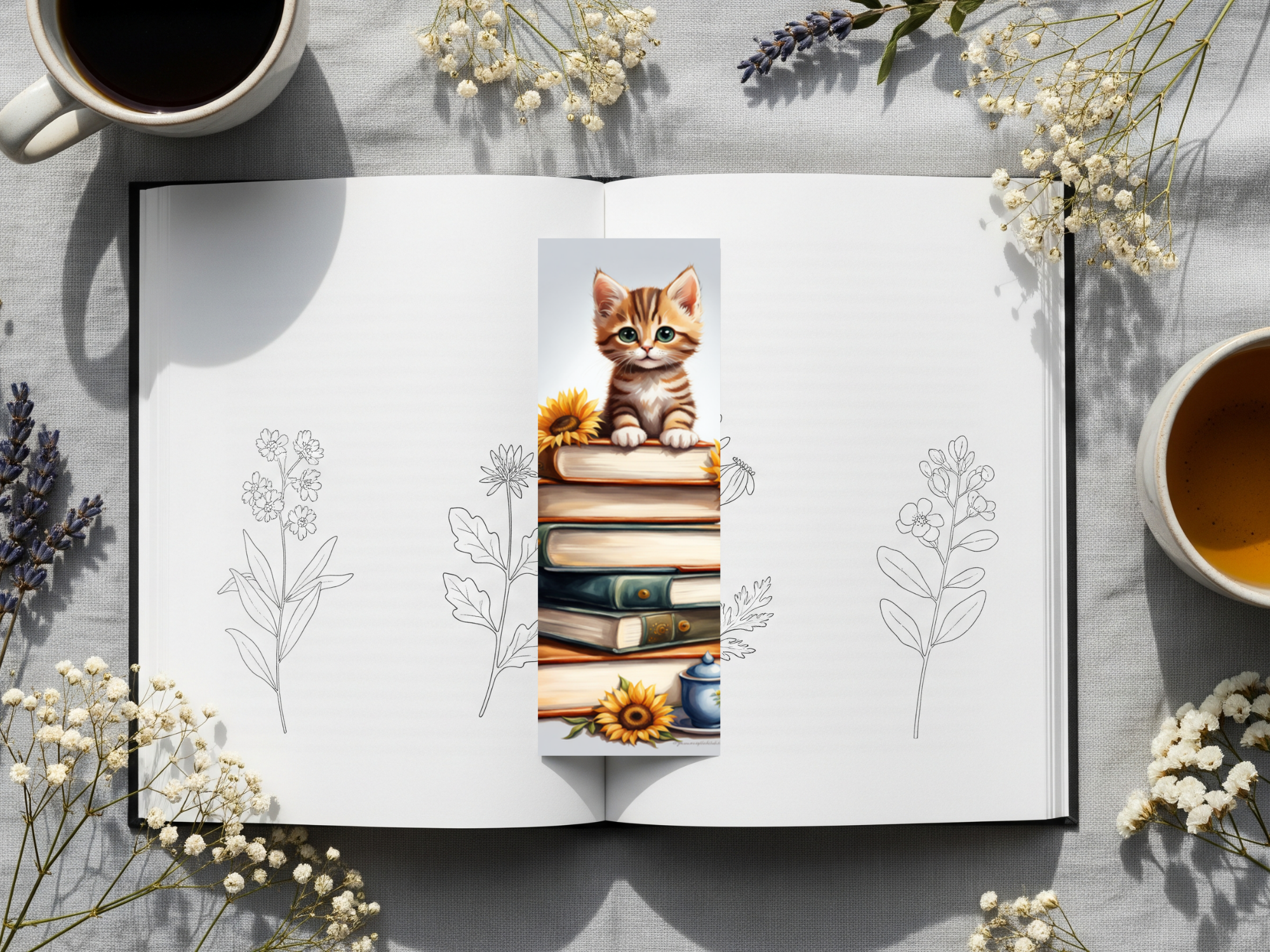 Cat Bookmark Design 12