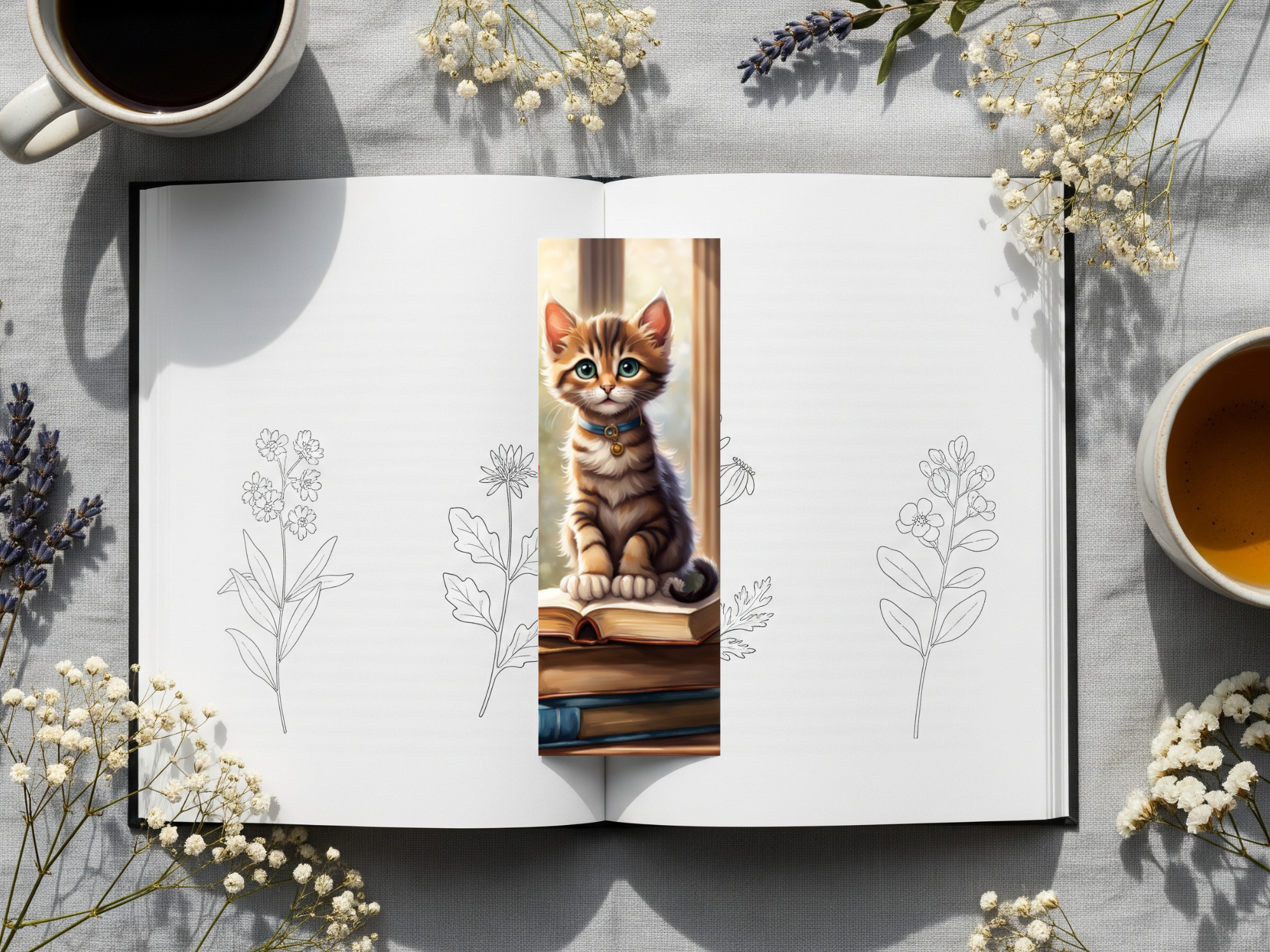 Cat Bookmark Design 13