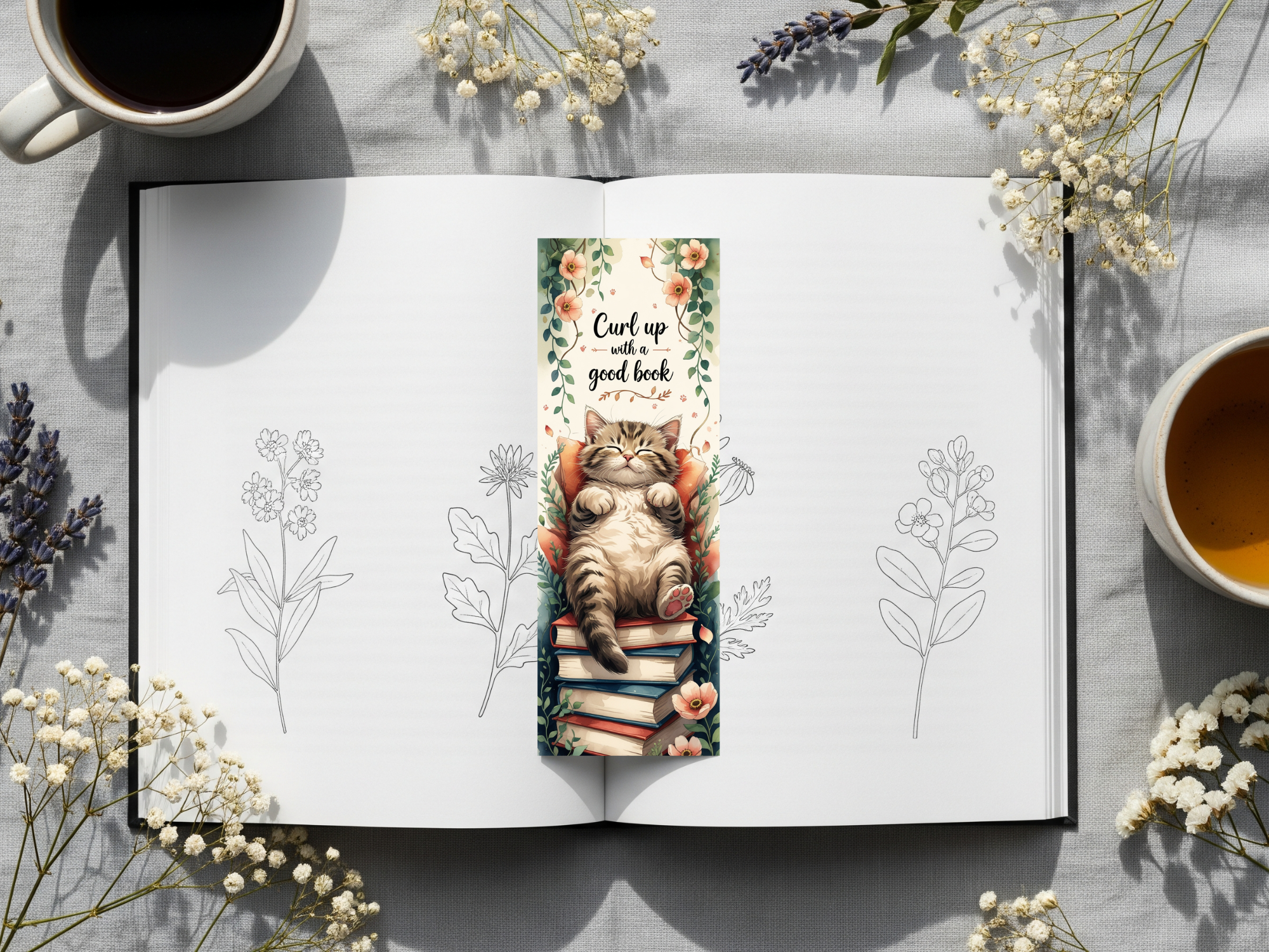 Cat Bookmark Design 2