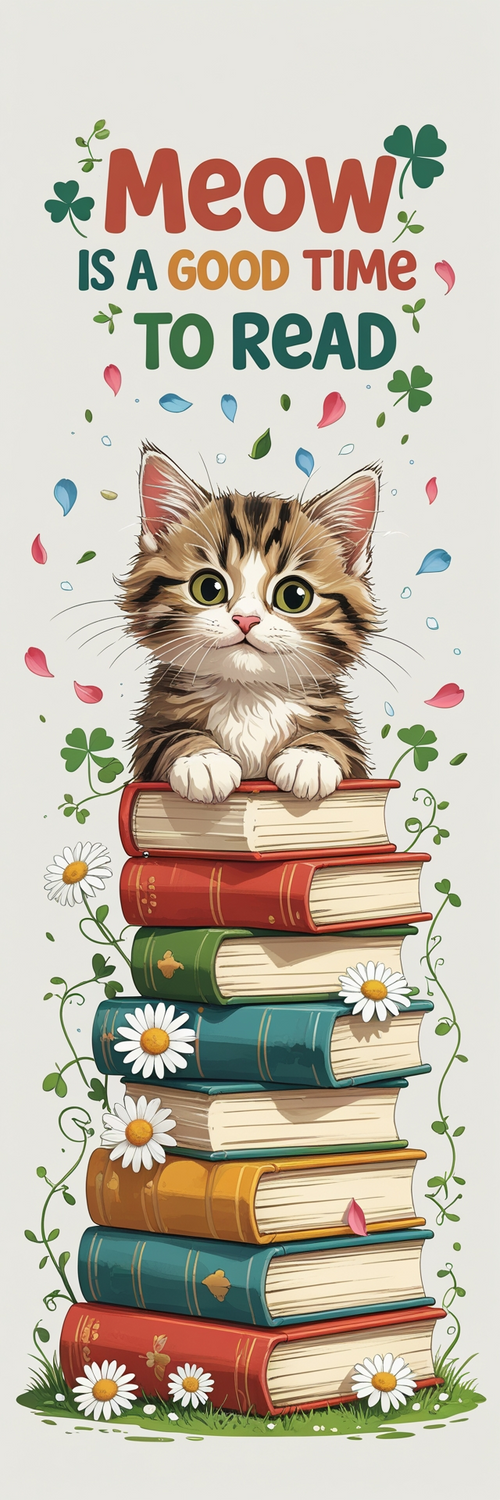Cat Bookmark Design 4