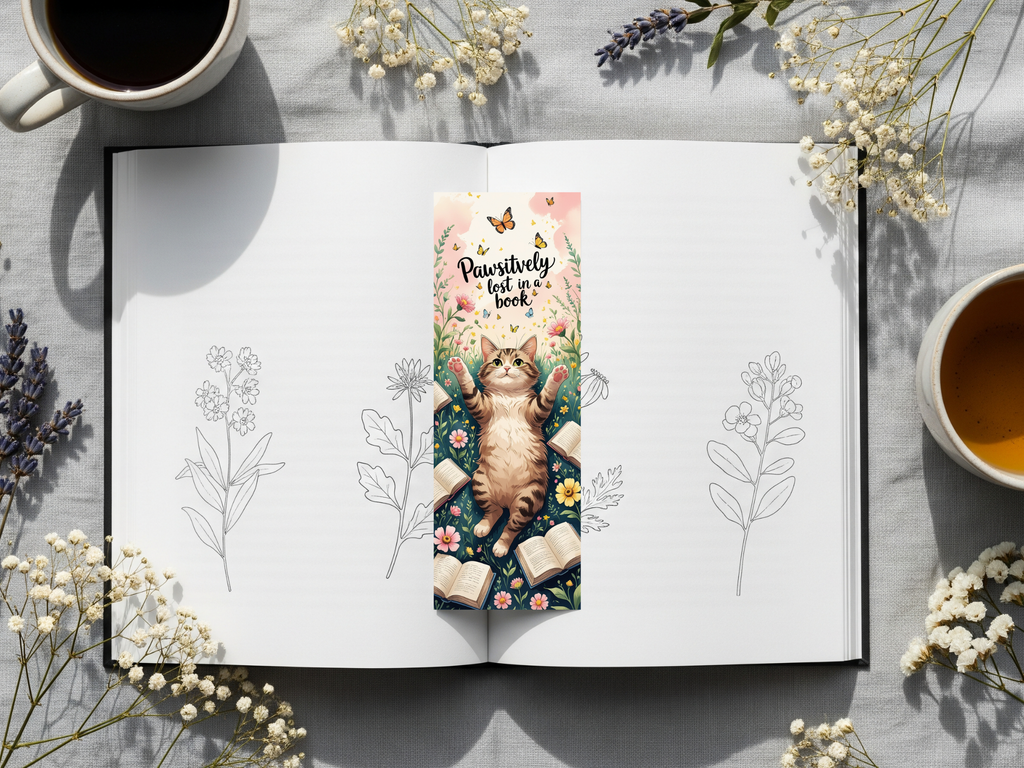 Cat Bookmark Design 5