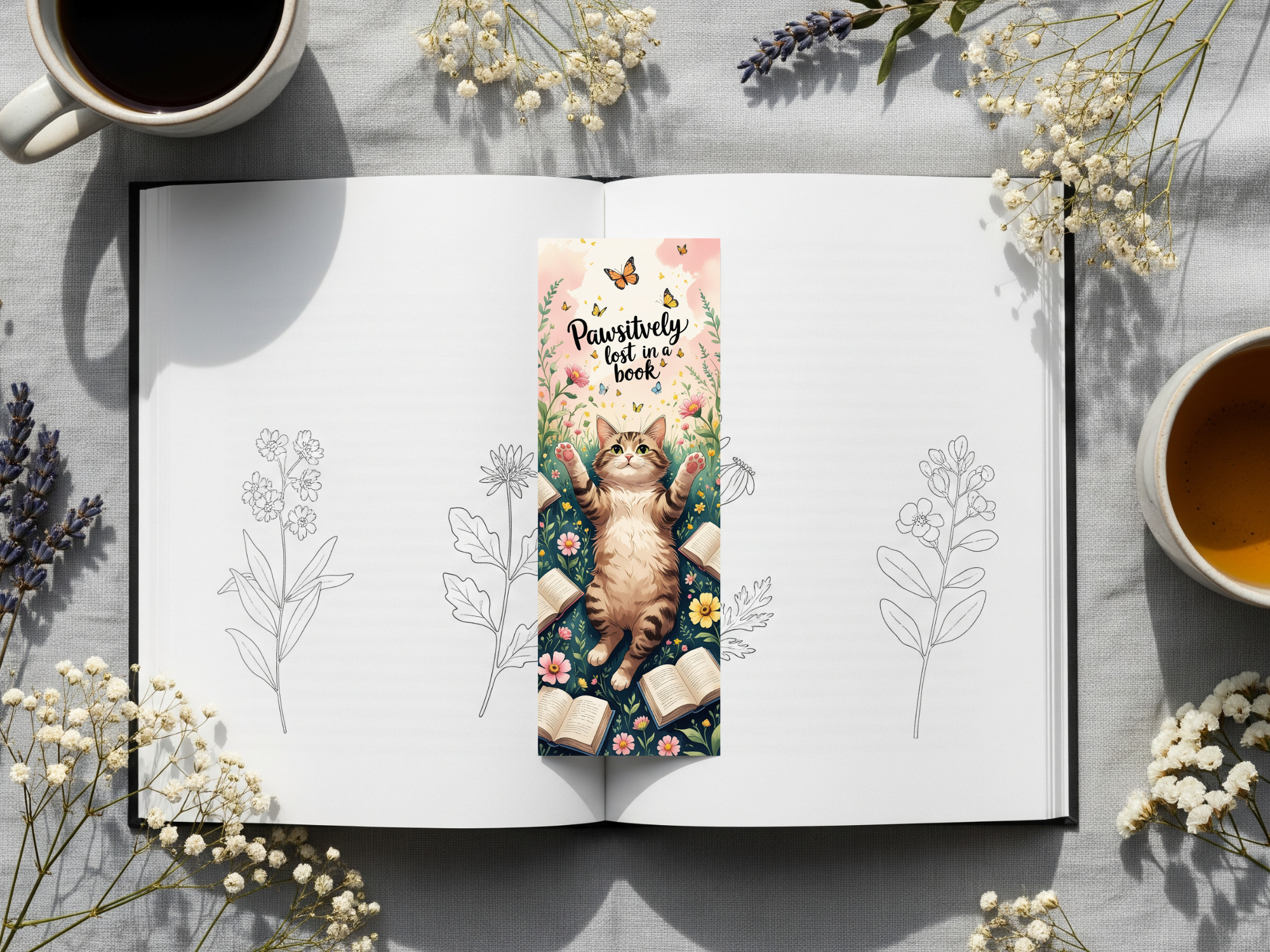 Cat Bookmark Design 5
