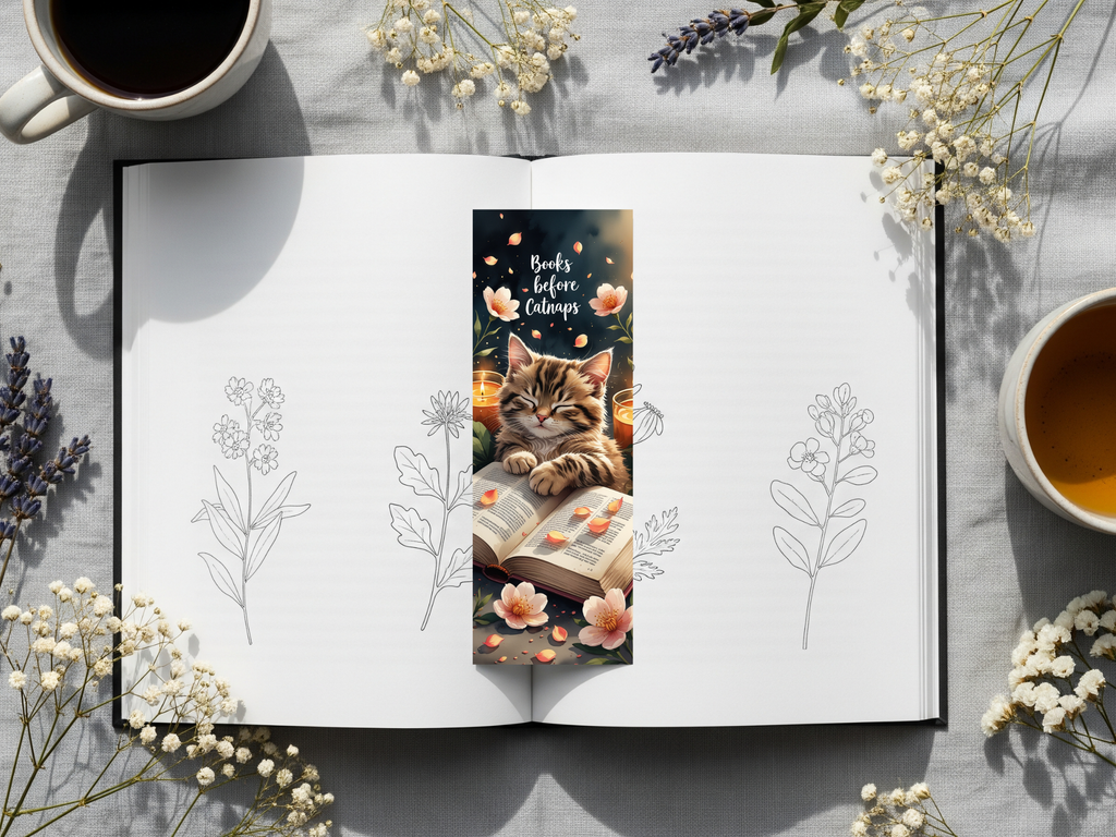 Cat Bookmark Design 6