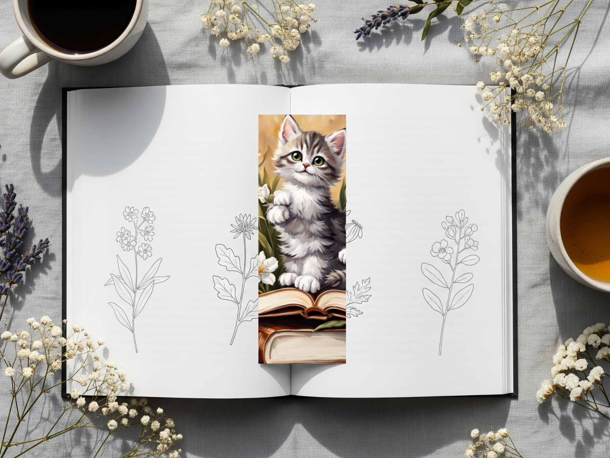 Cat Bookmark Design 9