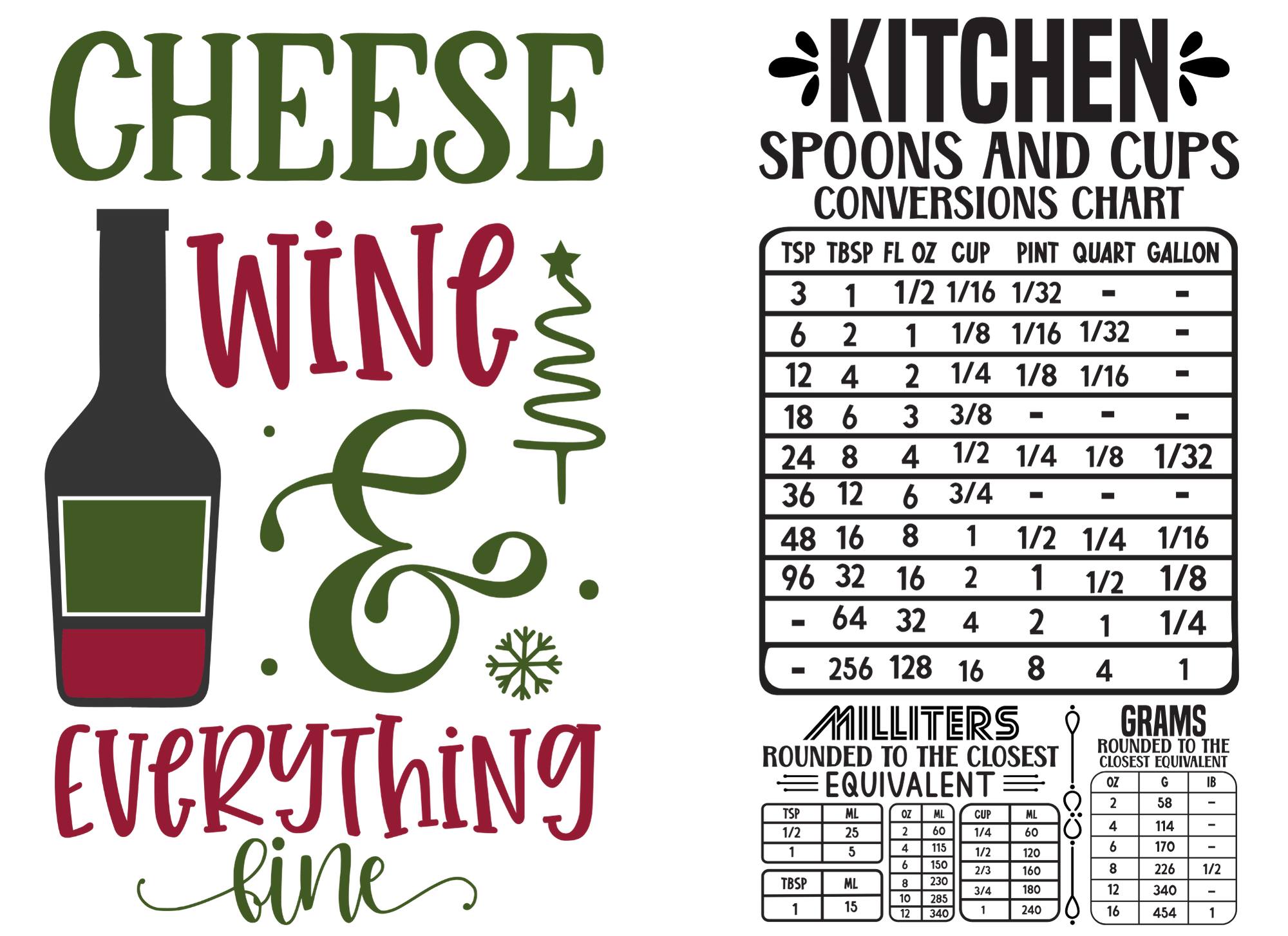 Cheese Wine & Everything Fine Glass Cutting Board