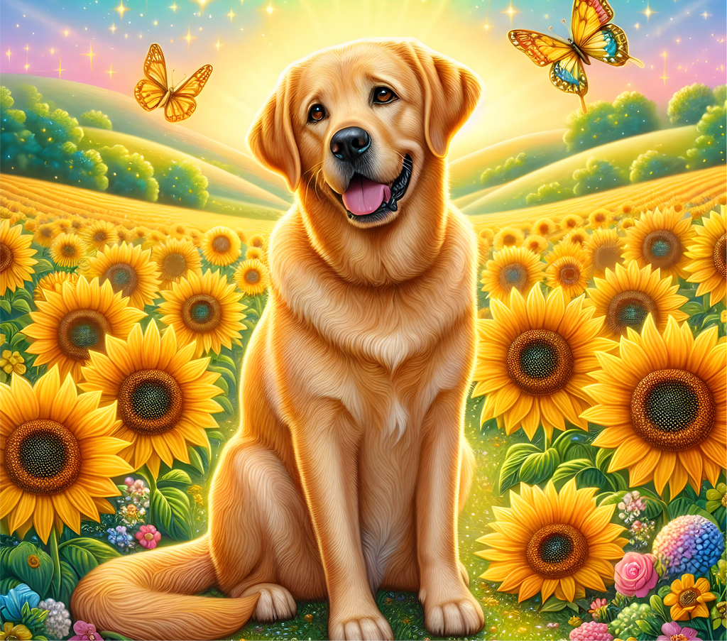 Golden in the Sunflowers