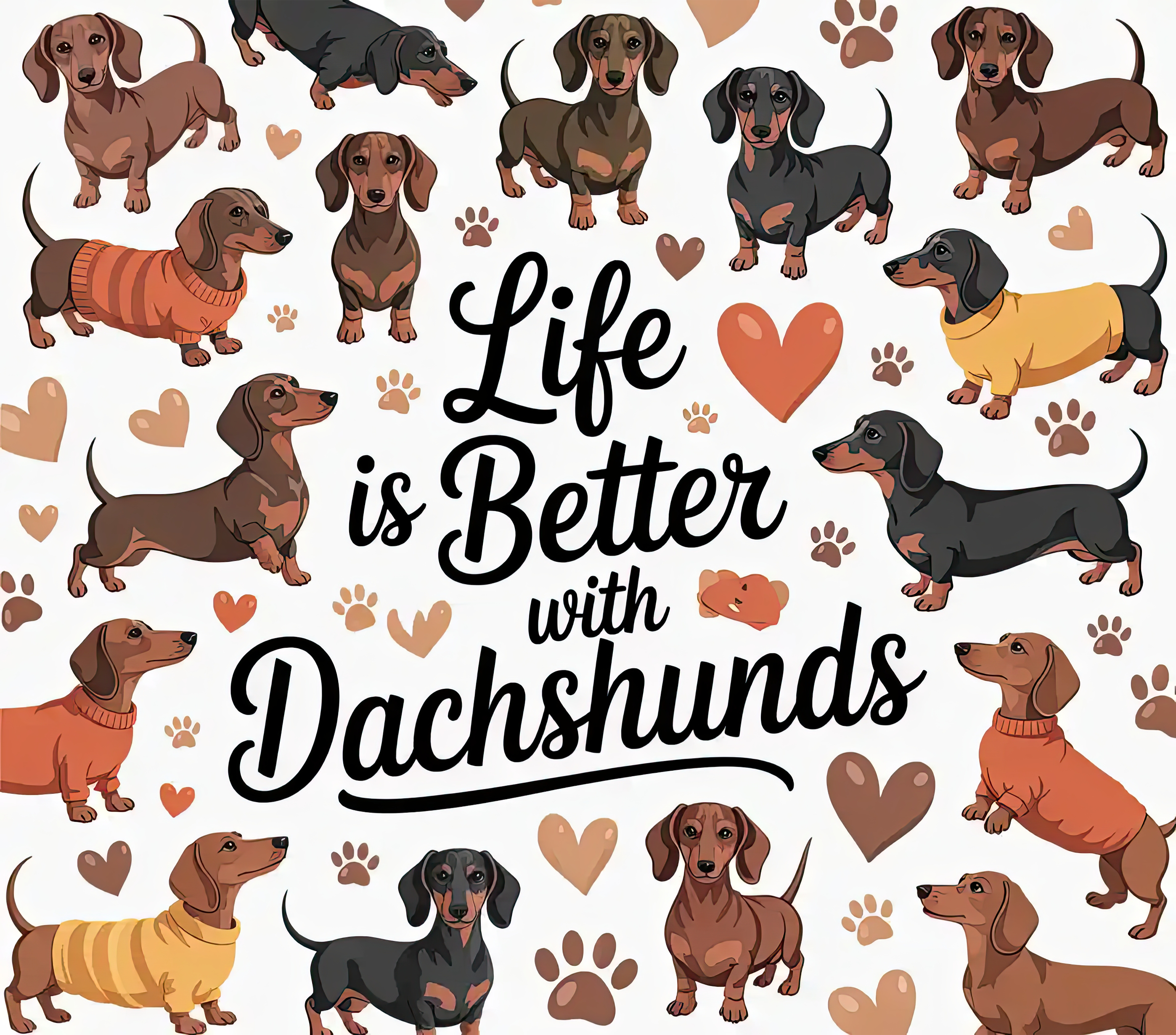 Life is Better with Dachshunds