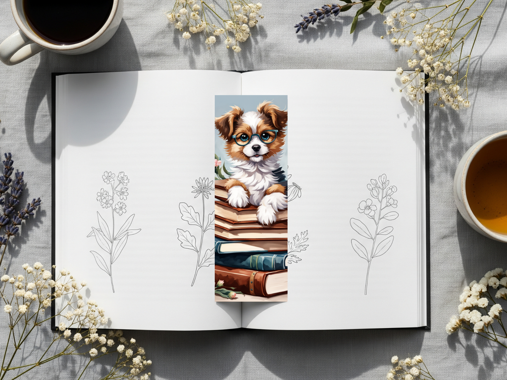 Dog Bookmark Design 5