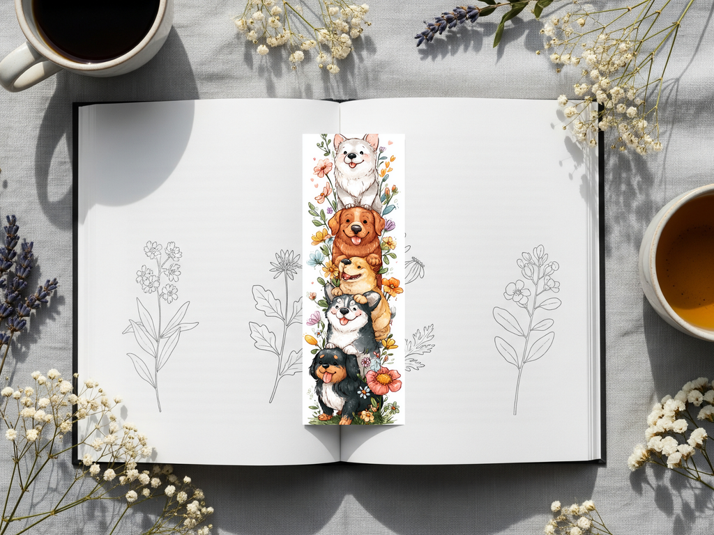 Dog Bookmark Design 6