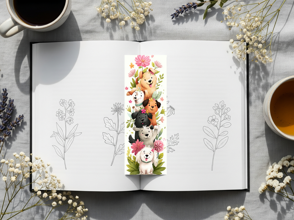 Dog Bookmark Design 7