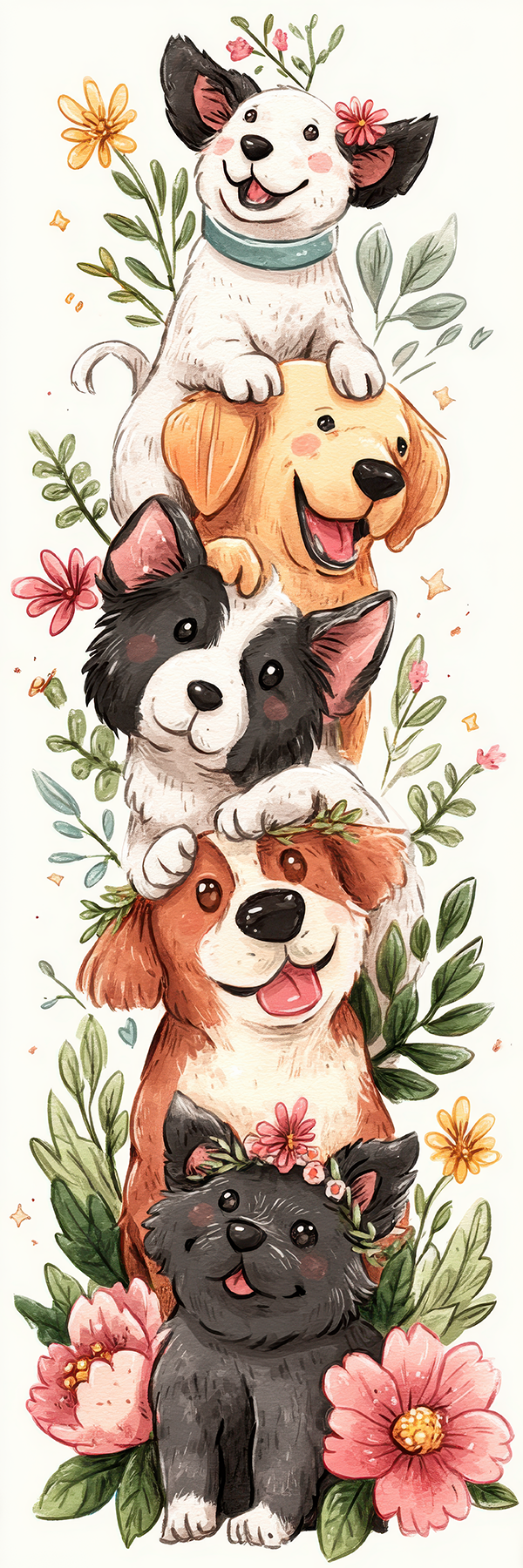 Dog Bookmark Design 8
