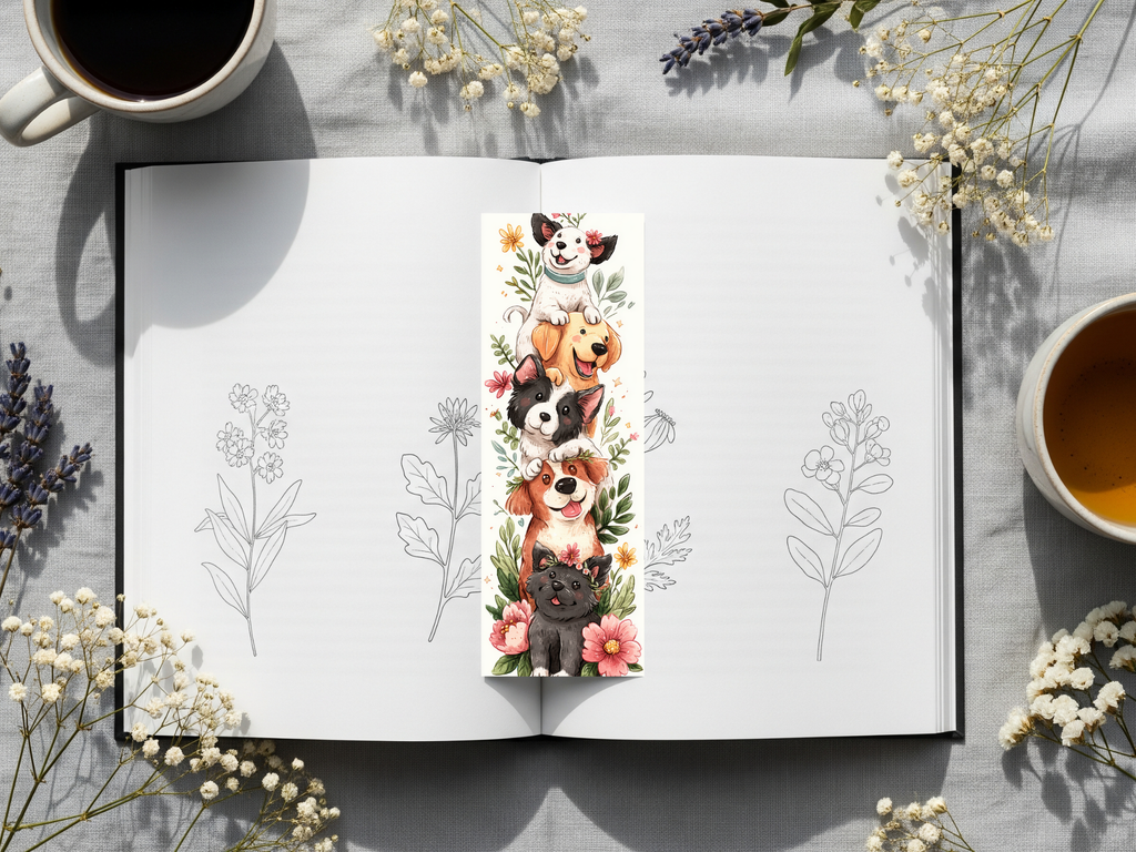 Dog Bookmark Design 8