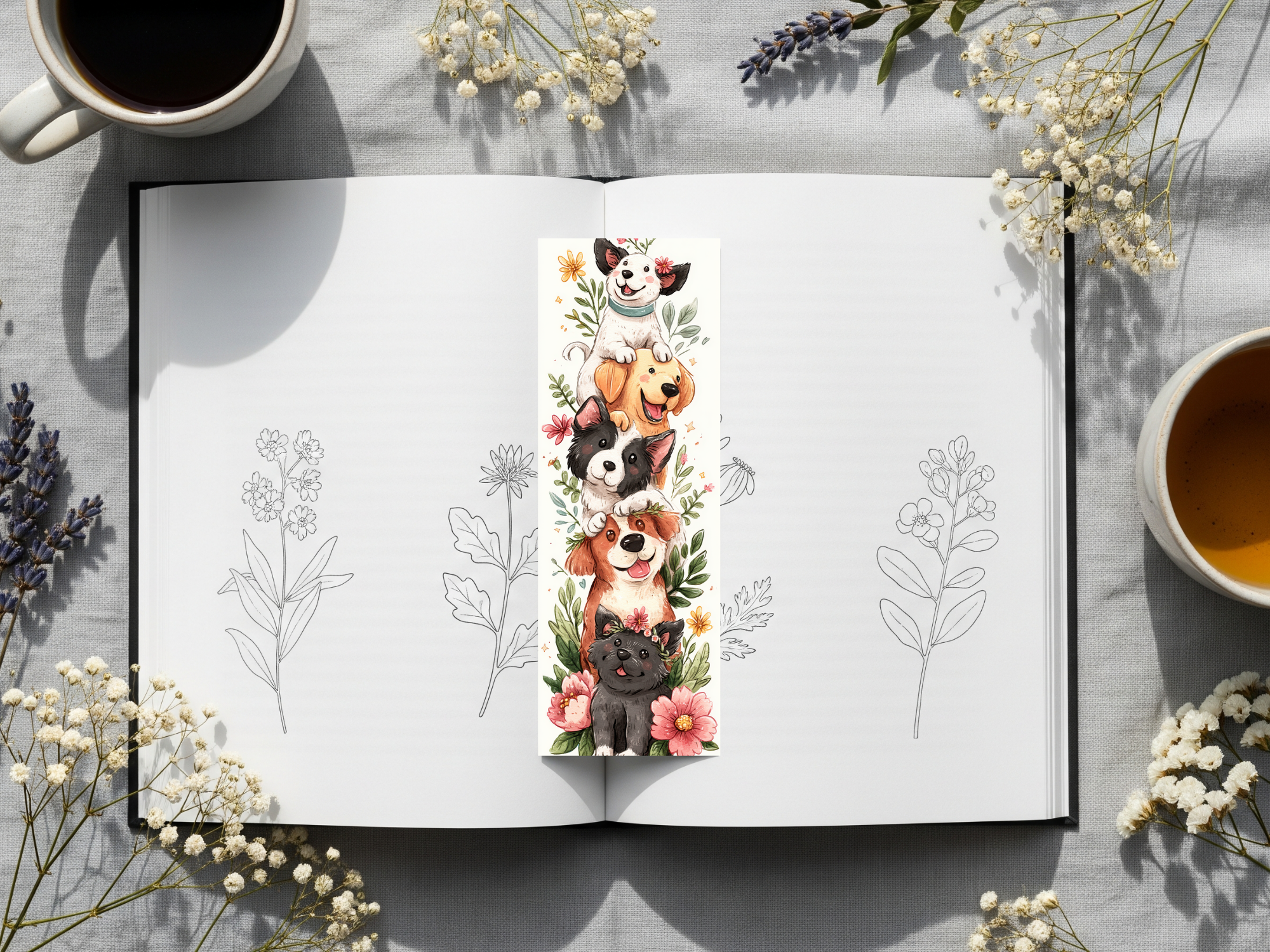 Dog Bookmark Design 8