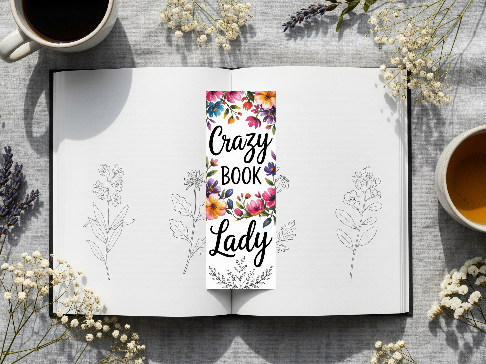 Floral Bookmark Design 10