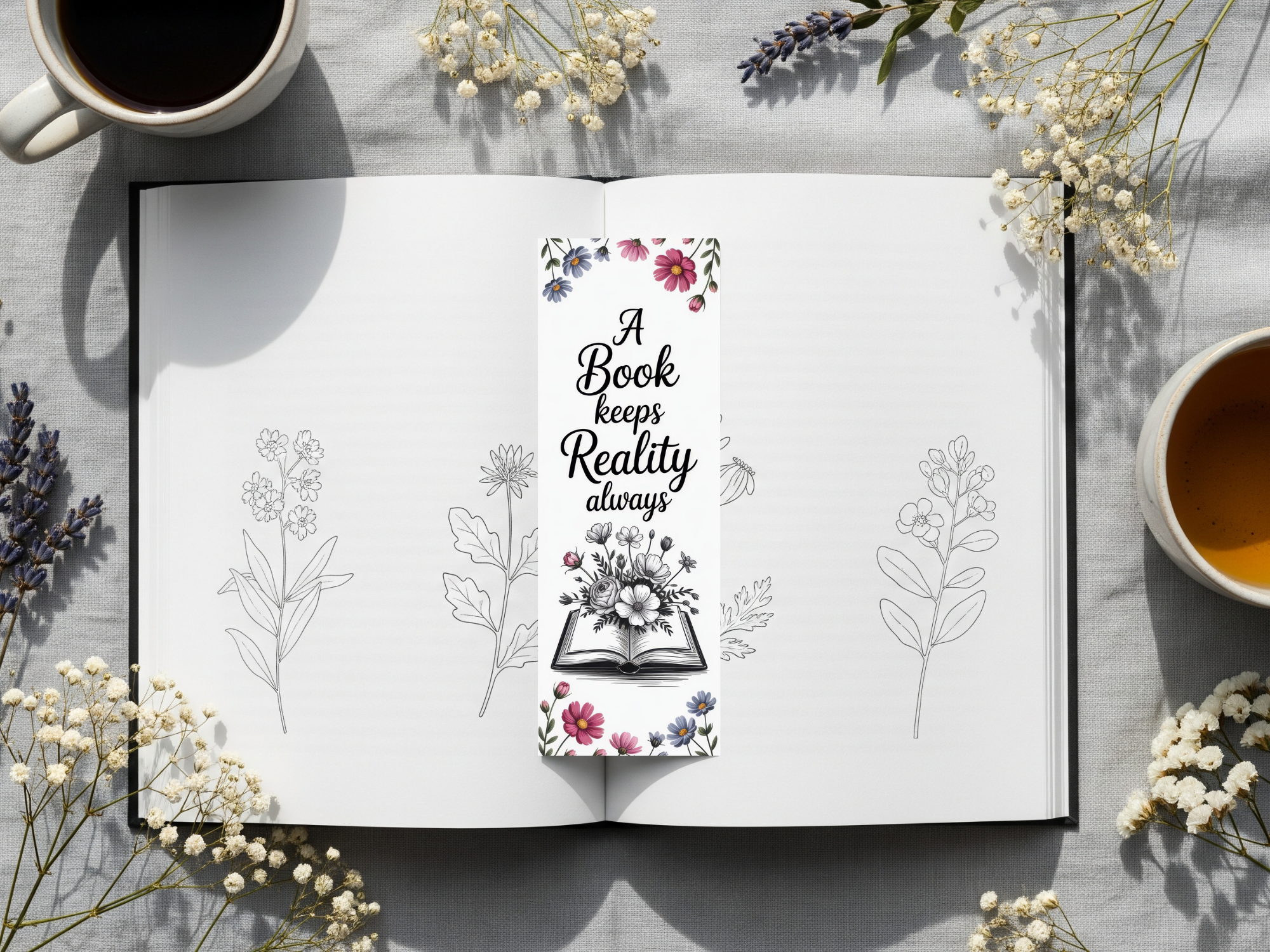 Floral Bookmark Design 11