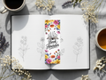 Floral Bookmark Design 12