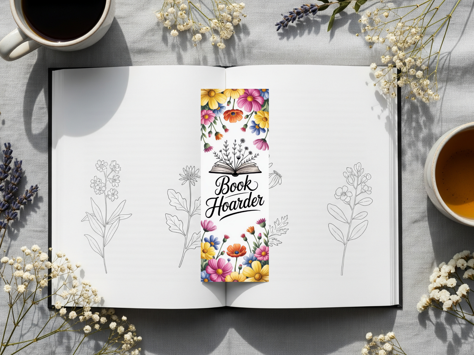 Floral Bookmark Design 12