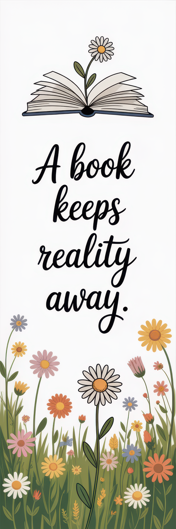 Floral Bookmark Design 14