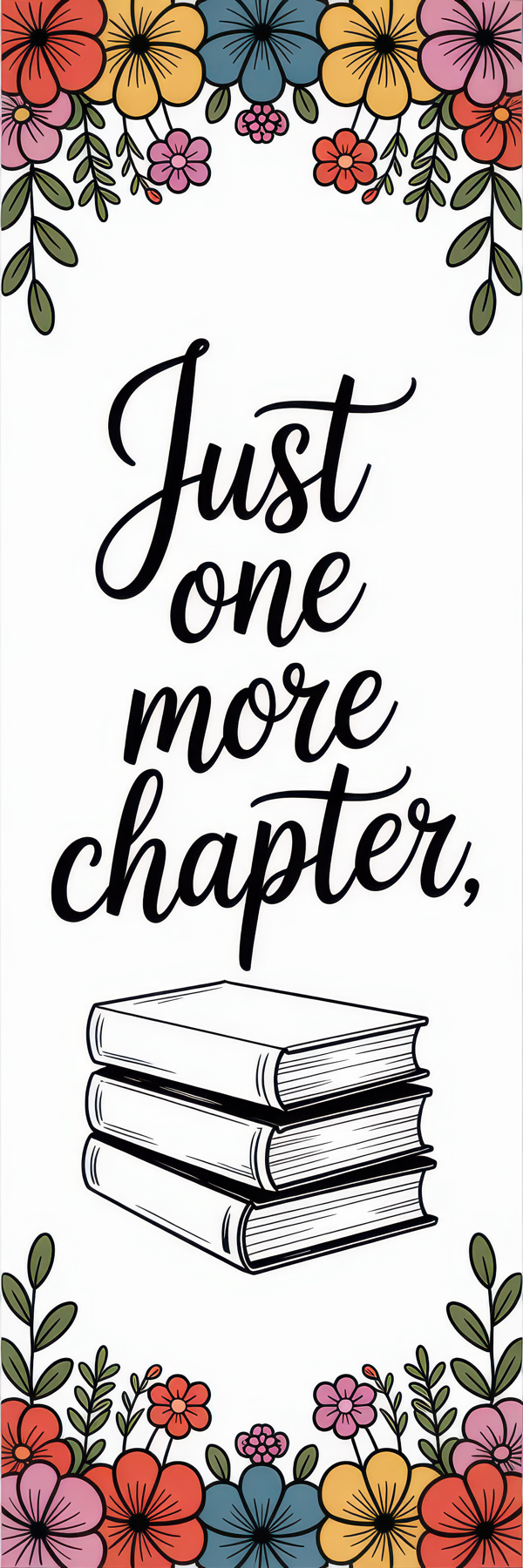 Floral Bookmark Design 16