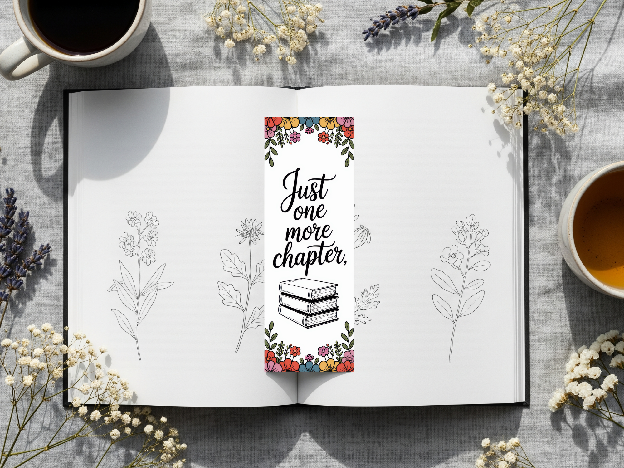 Floral Bookmark Design 16