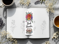 Floral Bookmark Design 20