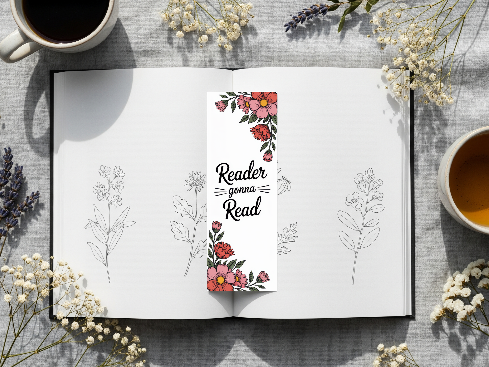 Floral Bookmark Design 21