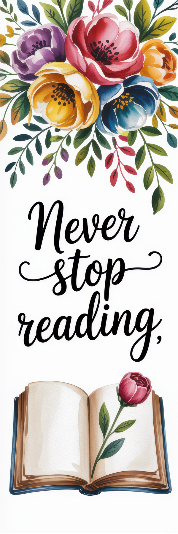 Floral Bookmark Design 22