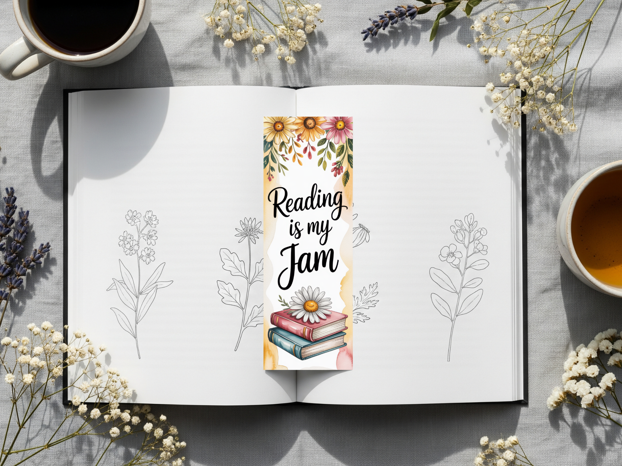 Floral Bookmark Design 23