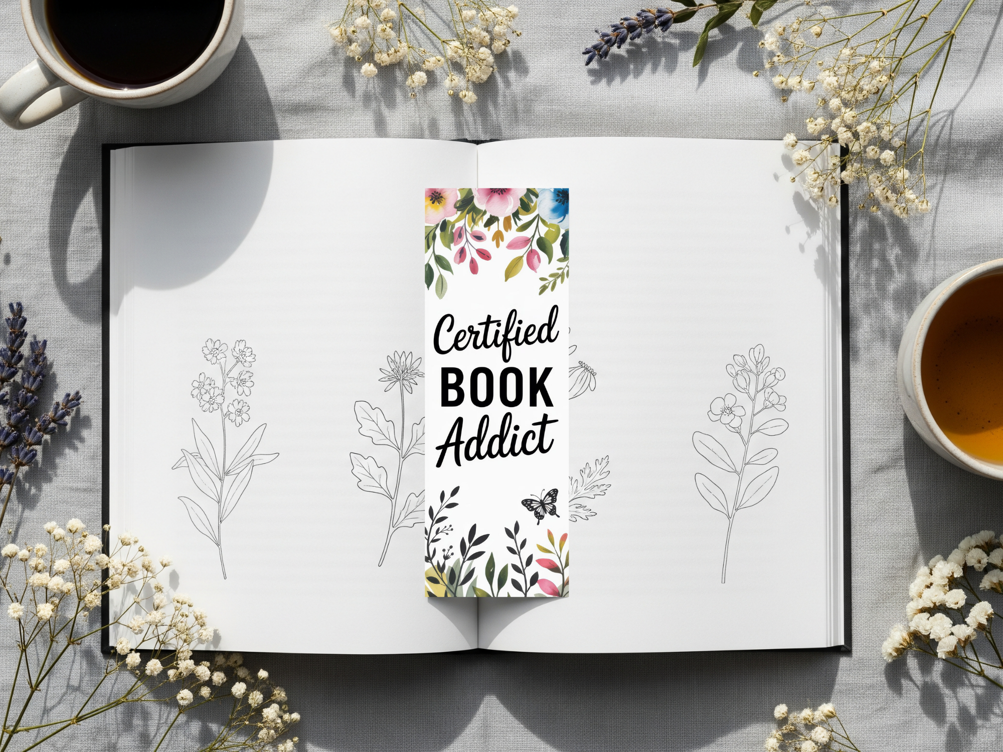Floral Bookmark Design 3