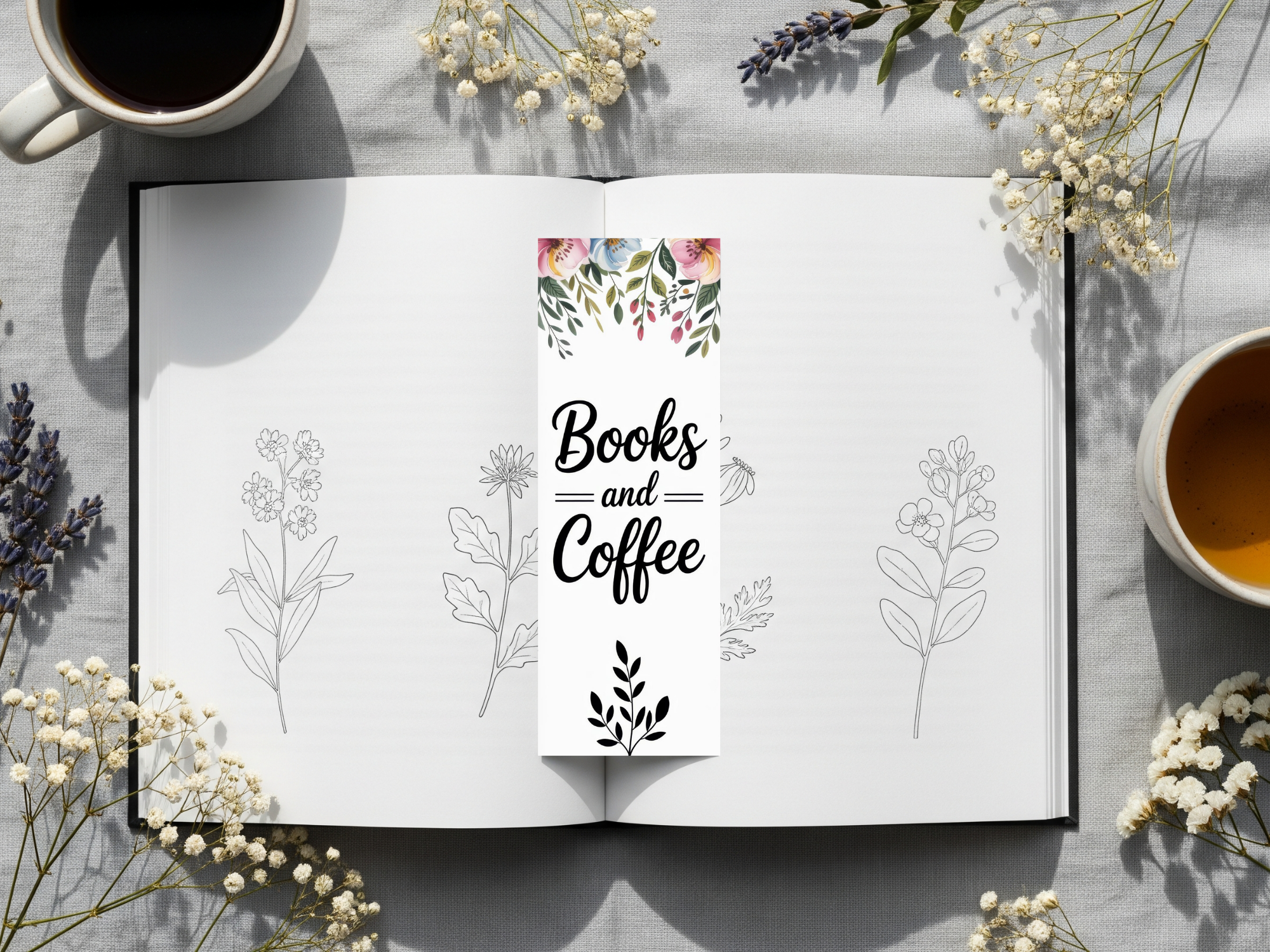 Floral Bookmark Design 4
