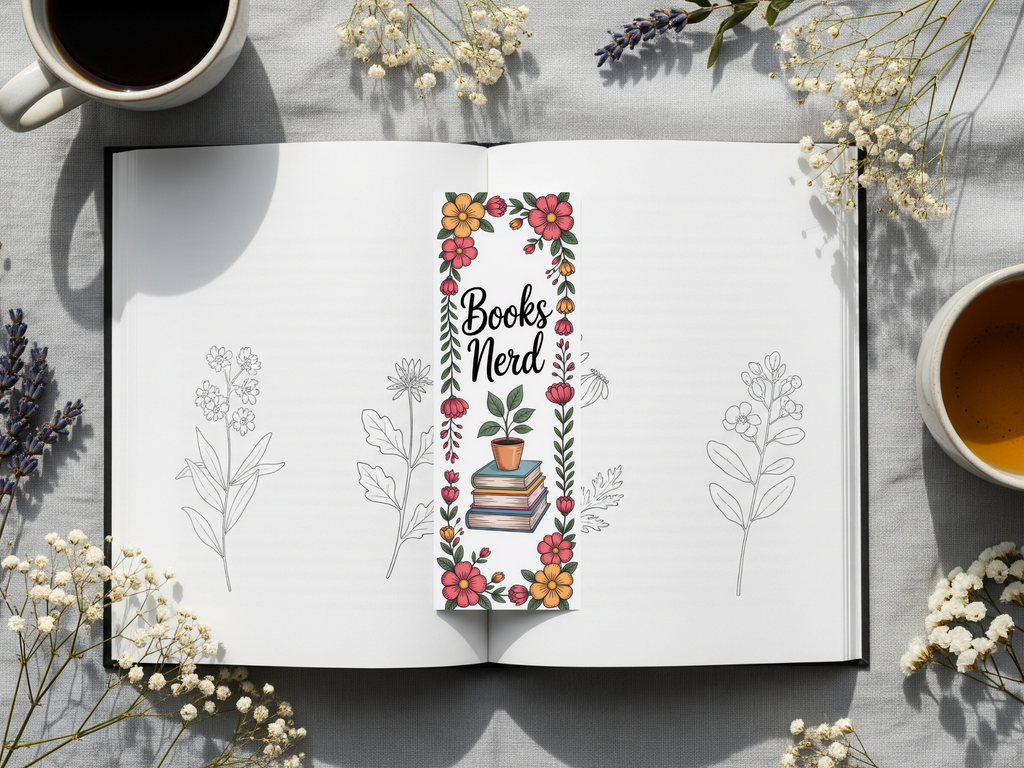 Floral Bookmark Design 6