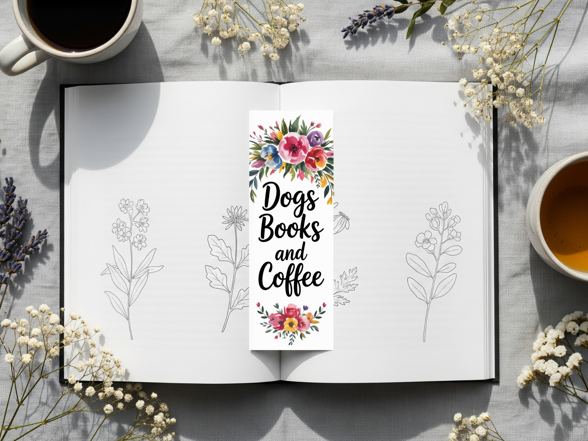Floral Bookmark Design 7