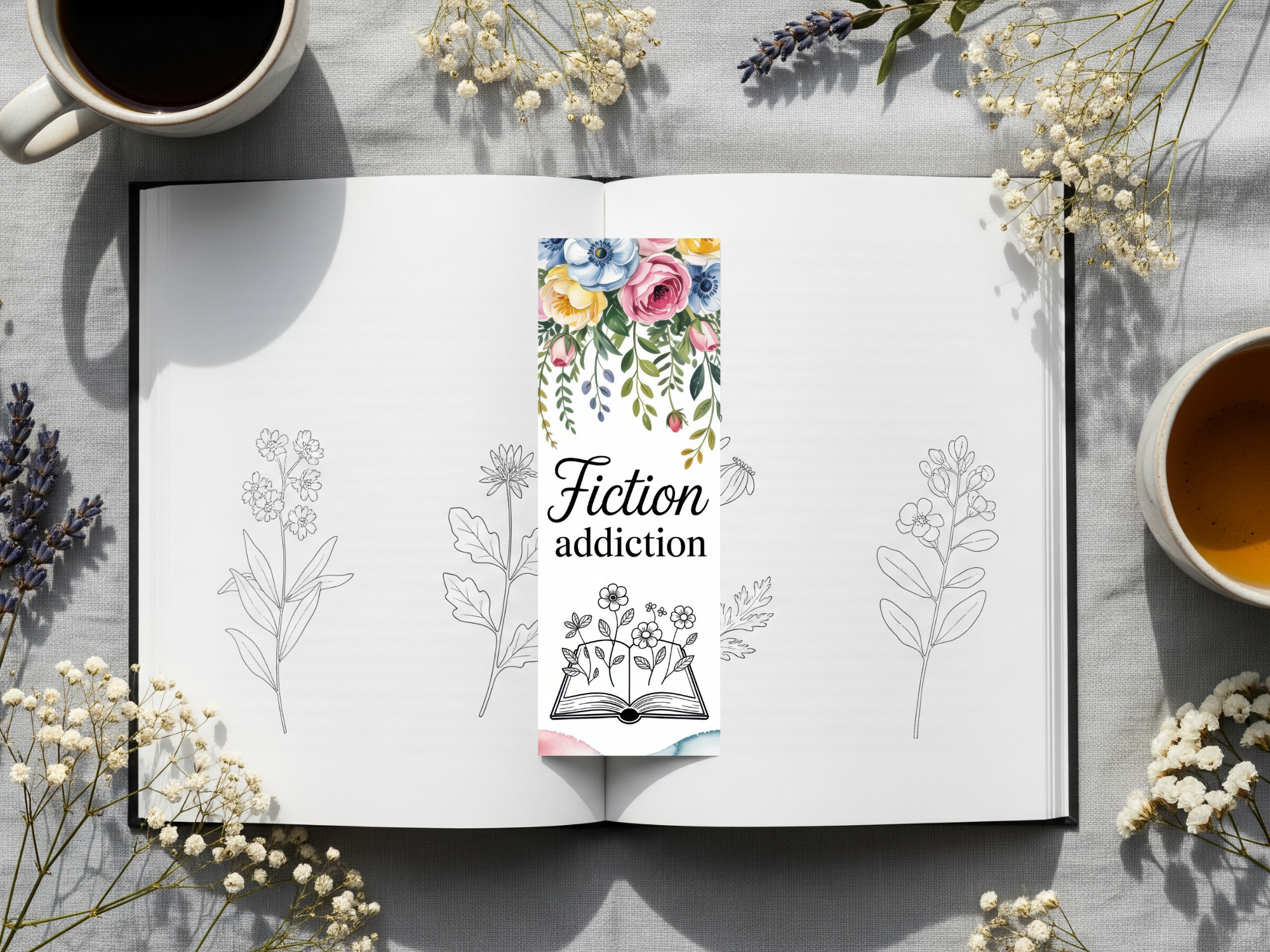 Floral Bookmark Design 8